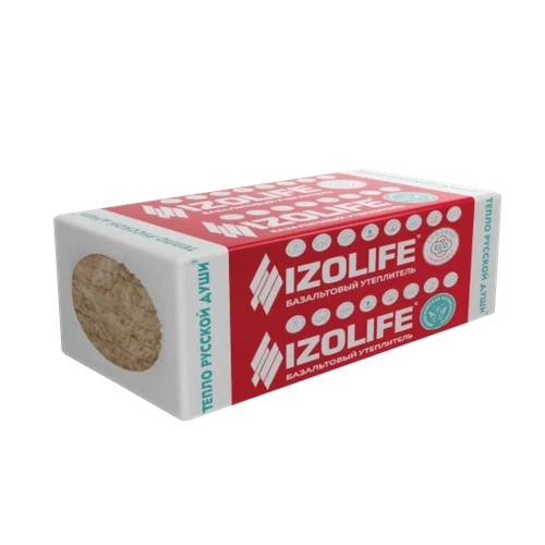 Утеплитель Изолайф IZOLIFE Л 35 ОПТИМА (30кг/м3) 1200х600, 50 мм 8пл/5,76м2, 0,288м3